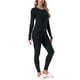 thumbnail image 4 of INSPIRE CHIC Conjunto de Ropa Interior Térmica para Mujer, Capa Base Suave de Manga Larga con Agujeros para los Pulgares y Leggings para Climas Fríos de Invierno M Negro, 4 of 6