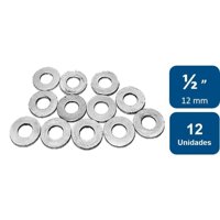 Rukafe Basics - Golillas Planas Calibradas 1/2"" (12Mm) 12Un.