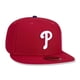 thumbnail image 3 of Gorra New Era 59FIFTY Philadelphia Phillies Roja Ajustada, 3 of 6