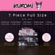 thumbnail image 2 of Juego de edredón y sábanas Franco Sanrio Kuromi & My Melody Bedding de 7 piezas, supersuave y acogedor, reversible con funda, completo (producto con licencia oficial), 2 of 7