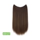 thumbnail image 1 of Xiao Hua Extensiones de cabello liso de una sola pieza, peluca de 40 cm de largo con diseño de hilo invisible, apta para cabello rizado o liso, peluca multifuncional para peinar, Style Q, 1 pieza., 1 of 3