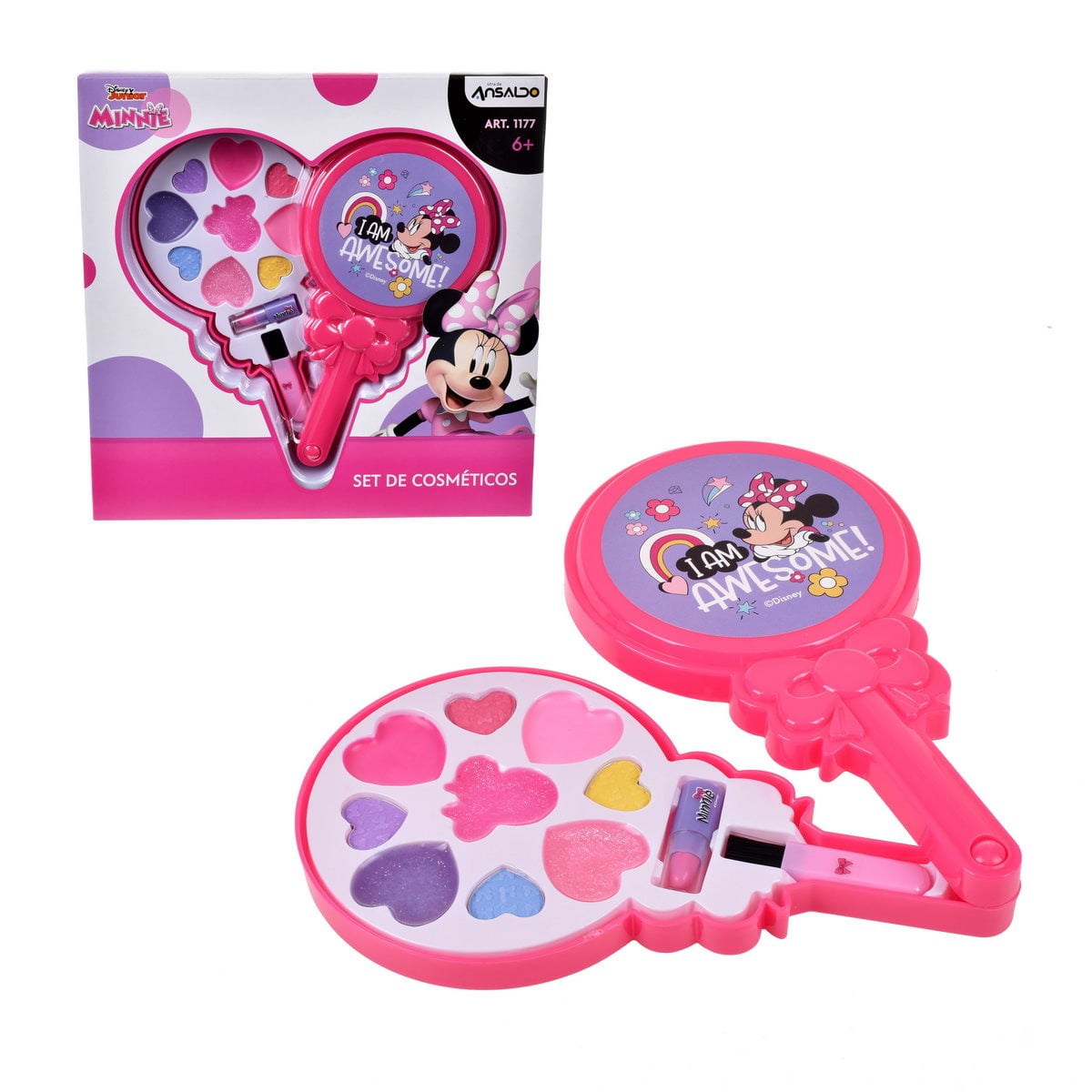 Cosmetiquero Minnie Paleta De Dulce Con Sombras Y Rubor