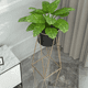 thumbnail image 5 of Porta Macetero Pedestal Maceta Plantas Negro Dorado, 5 of 6