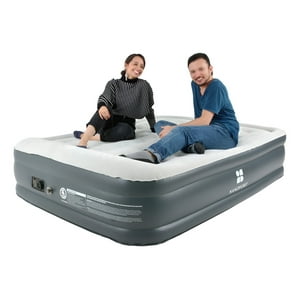 Rack & Pack - Colchon Inflable Electrico Queen Con Bomba Aire Automatica