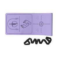 Ioensy - Colchoneta De Cuerda Para Saltar, Colchoneta De Yoga Para Ejercicios De Absorción De Impactos Para Pilates, Gimnasio En Casa, Violeta Interior