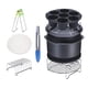 thumbnail image 1 of 11 Uds. Accesorios para freidora de aire Kit de accesorios para freidora de aire pastel barril receta Pan parrilla de doble capa Clip de comida - 8 pulgadas, 1 of 5