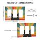thumbnail image 5 of Cubierta decorativa para interruptor Oilbiexn de 3 módulos con gato negro y arcoíris, 5 of 8