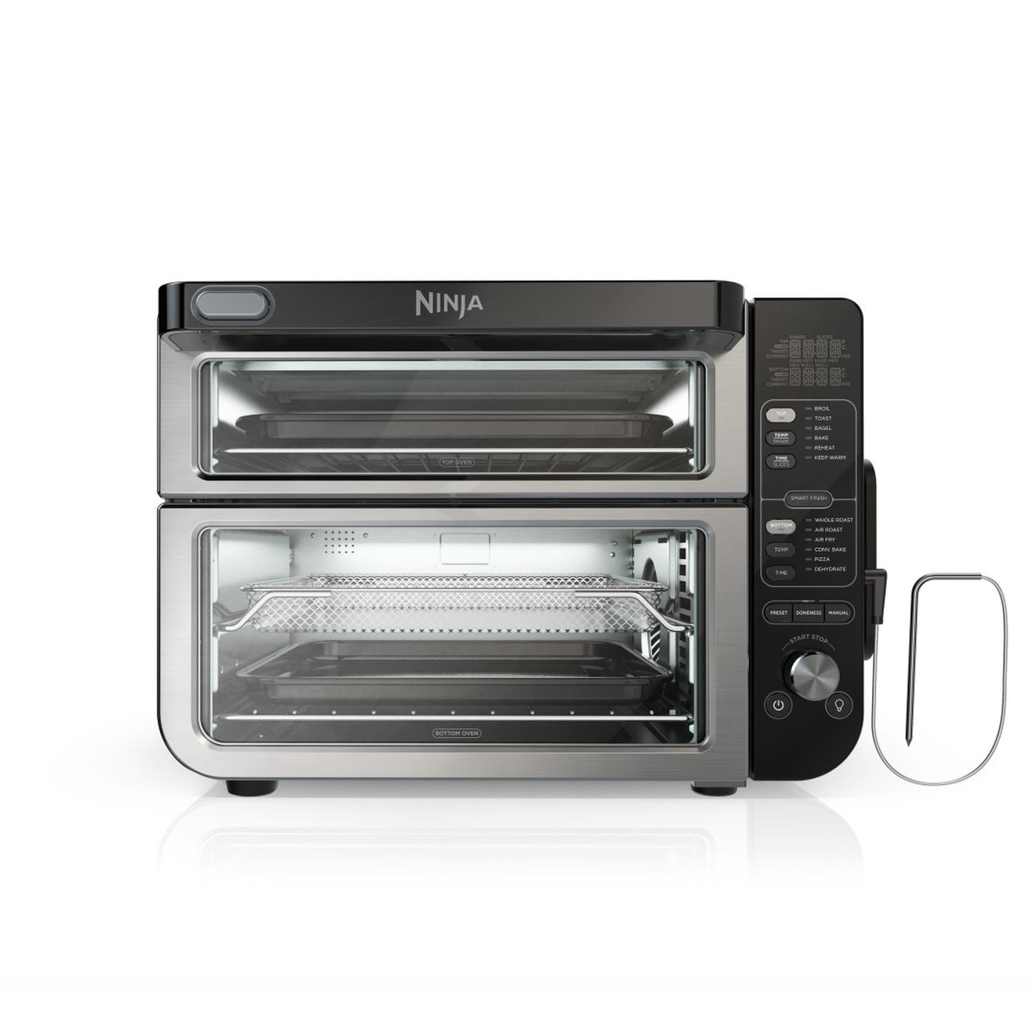 Horno De Mesa Eléctrico Ninja Foodi Dct451 12 En 1 Negro, Flexdoor, Con Termometro, Negro, Sin Aceite