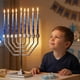 thumbnail image 5 of Velas de Janucá Aviv Judaica 45 unidades Azul Escarchado 14,6 cm, 5 of 9