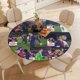 thumbnail image 4 of Pedri theme Fitted Round Tablecloths Elastic Edged Table Covers Waterproof Table Cloth For Kitchen Holiday Party Tables Decor 150cm, 4 of 6