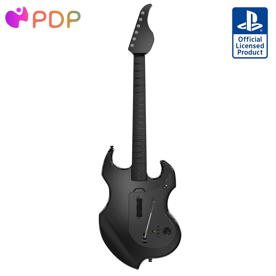 Controlador De Guitarra Inalámbrico Pdp Riffmaster Para Ps5/ps4 - Negro