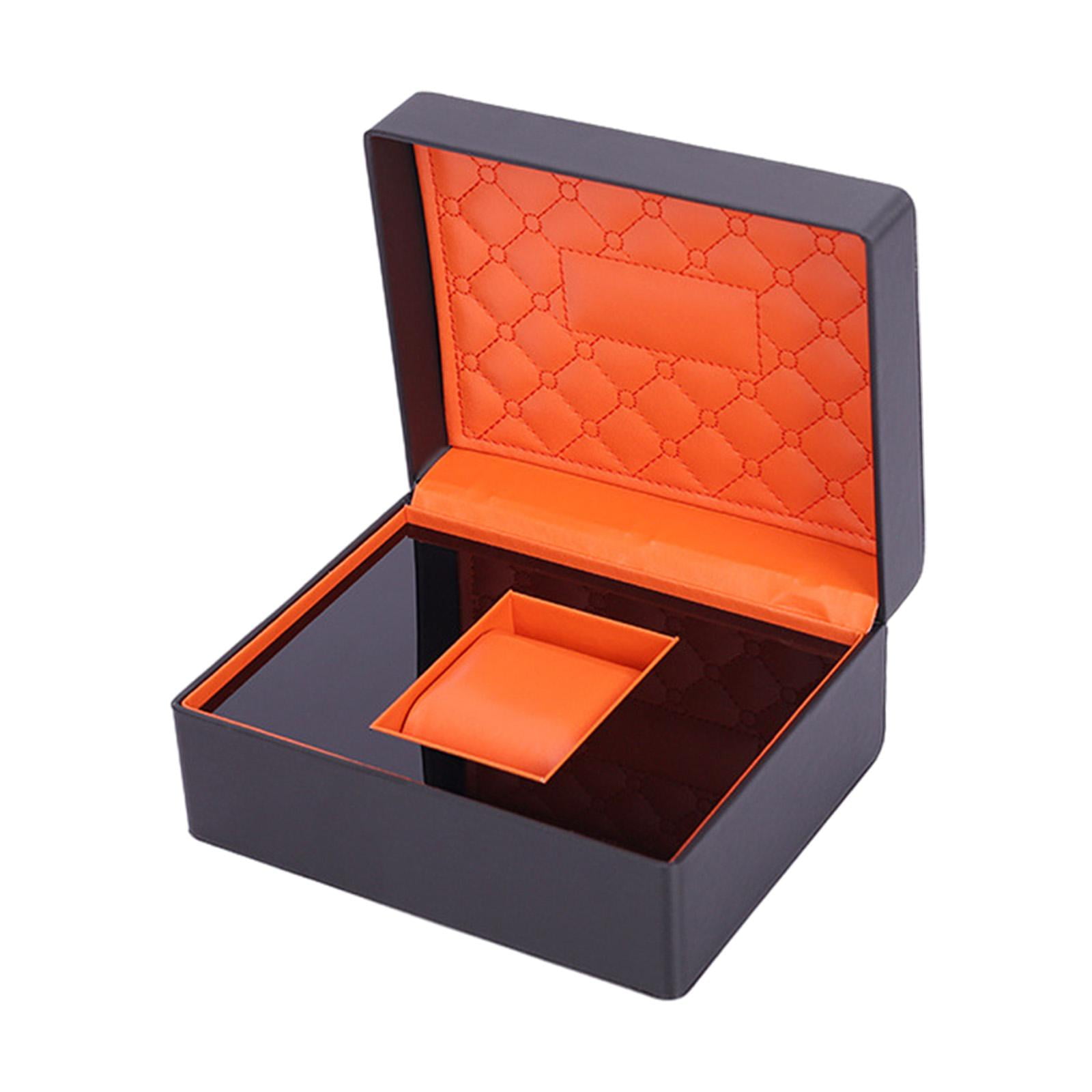 Magideal - Caja De Almacenamiento De Reloj Individual Para Relojes De Pulsera Y Relojes Inteligentes, Organizador De Lujo Para Hombres Y Mujeres, Caja De Reloj, , Negro