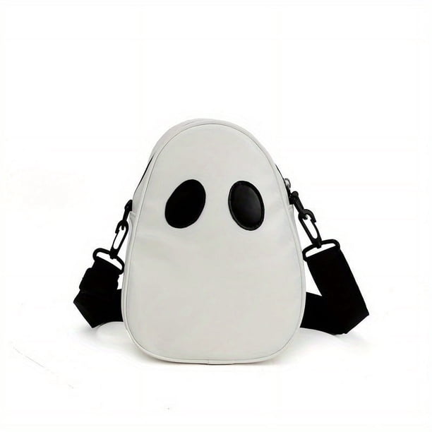 Trendy Halloween Ghost Purse - PU Leather Crossbody Bag for Spooky Season Trick or Treat