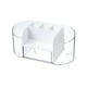 thumbnail image 5 of Organizador De Maquillaje De Escritorio Cajón Transparente Caja De Almacenamiento De Cosméticos 19x9x8.5cm Blanco, 5 of 5