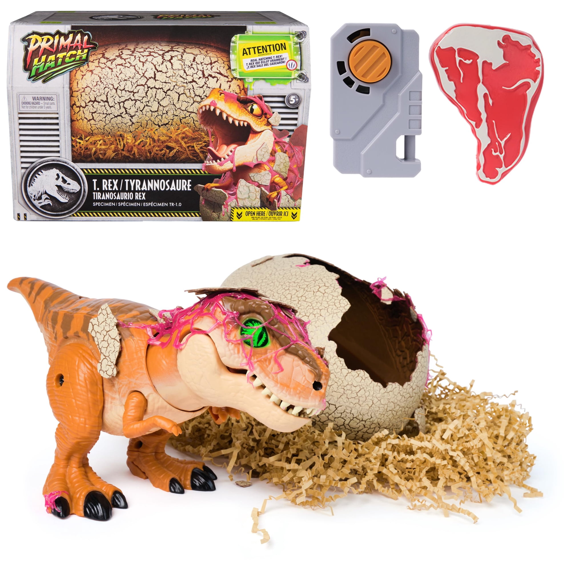 Juguete Interactivo De Dinosaurio Primal Hatch Jurassic World Con Huevo