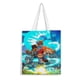 thumbnail image 1 of Dragon Striker Bolso de tela con estampado de lienzo para mujer, bolsa de compras reutilizable y estética, con cremallera interior, regalo para mujer, 35 × 40 cm., 1 of 6