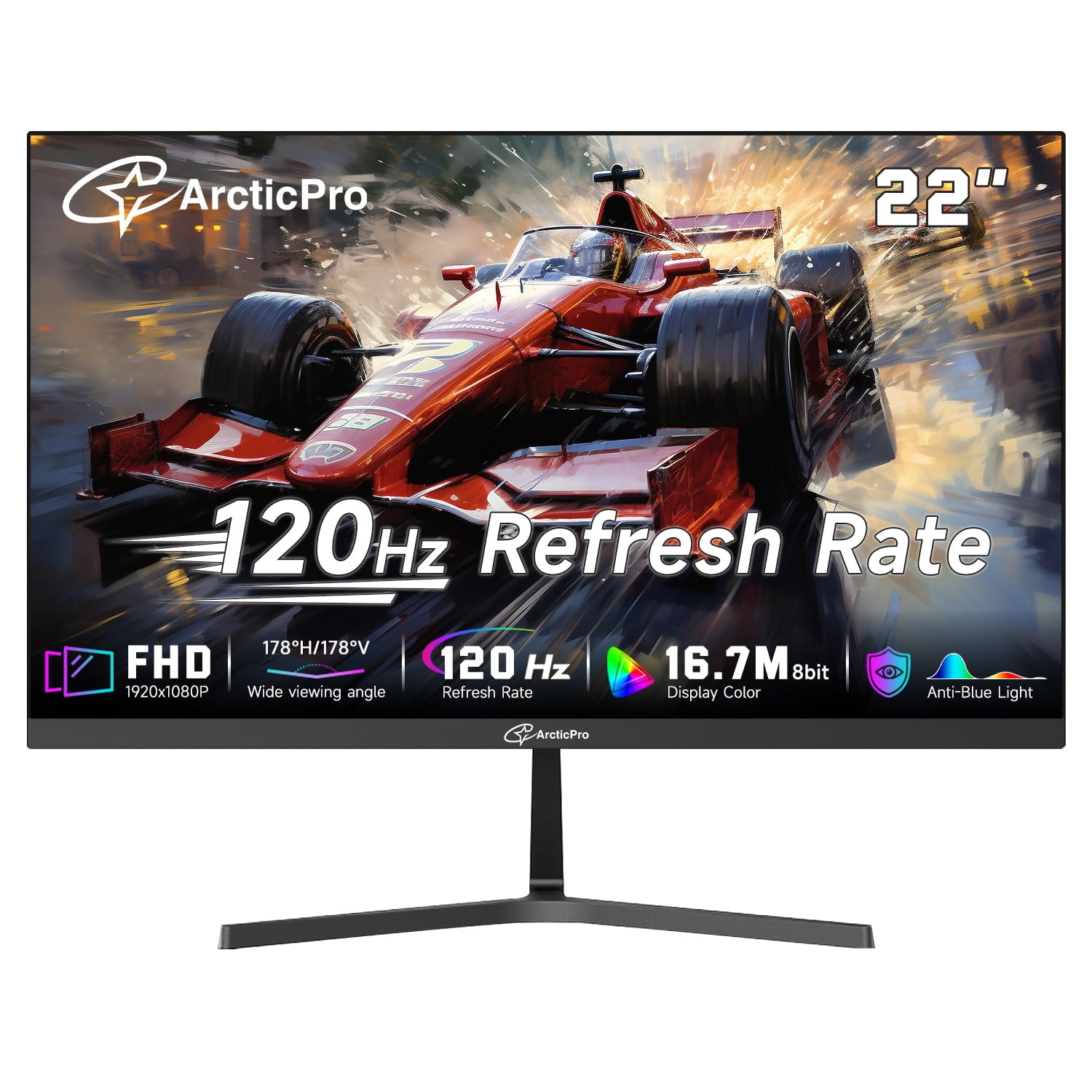 Arctic-pro - Monitor Arcticpro 22" 120 Hz Full Hd 99% Srgb Sin Bordes
