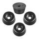 thumbnail image 5 of Uxcell 4pcs Almohadillas de Goma con Arandela de Metal Negro 26x21x13mm, 5 of 5