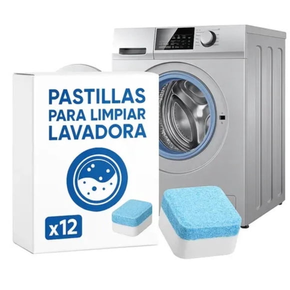 Set 12 pastillas para limpiar lavadora