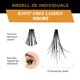 thumbnail image 4 of Pestañas Postizas Ardell 3D Individuales Cortas Negras - Pack de 4, 4 of 6