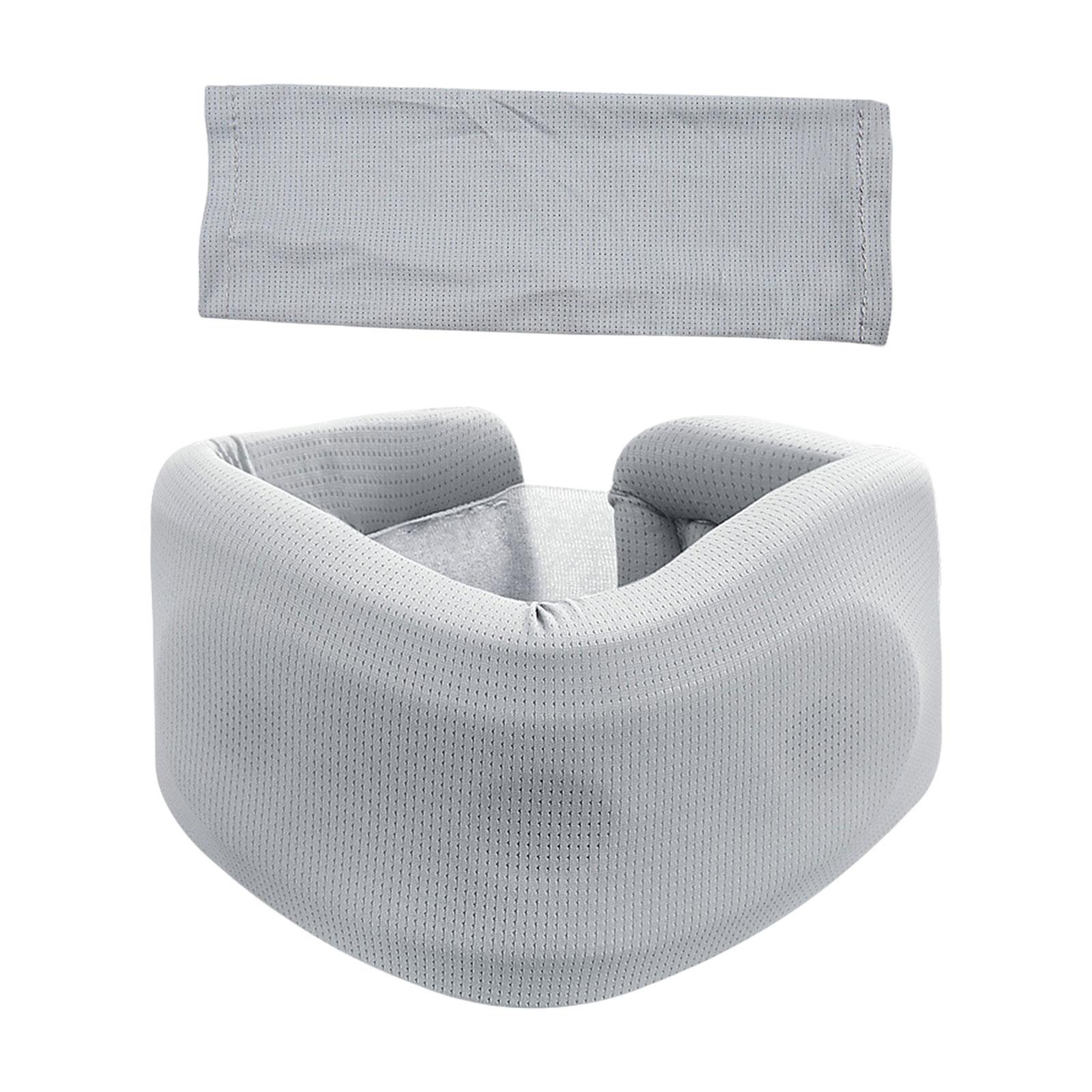 Magideal - Collarín Cervical Universal, Portátil, Suave, Gris, Práctico Soporte Para El Cuello, Collarín Cervical Para Avión, Mujeres, Hombres, Para Dormir,