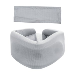 Magideal - Collarín Cervical Universal, Portátil, Suave, Gris, Práctico Soporte Para El Cuello, Collarín Cervical Para Avión, Mujeres, Hombres, Para Dormir,