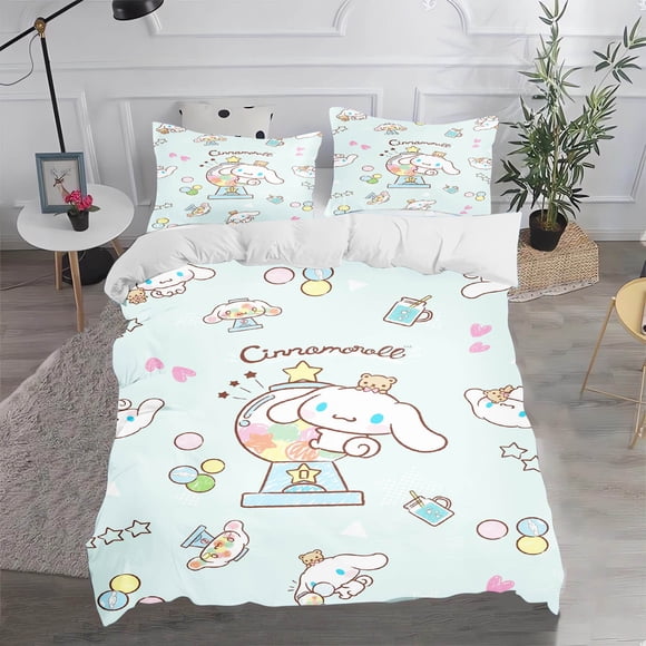 Cinnamon Dog Sanrio Double Duvet Cover Set Bedding 3-Piece Set 1 Quilt Cover 3D Children'S Suitable For Children And Adults Hom