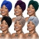thumbnail image 1 of piezas de turbante africano con nudo floral para mujer, gorro preatado, 1 of 8