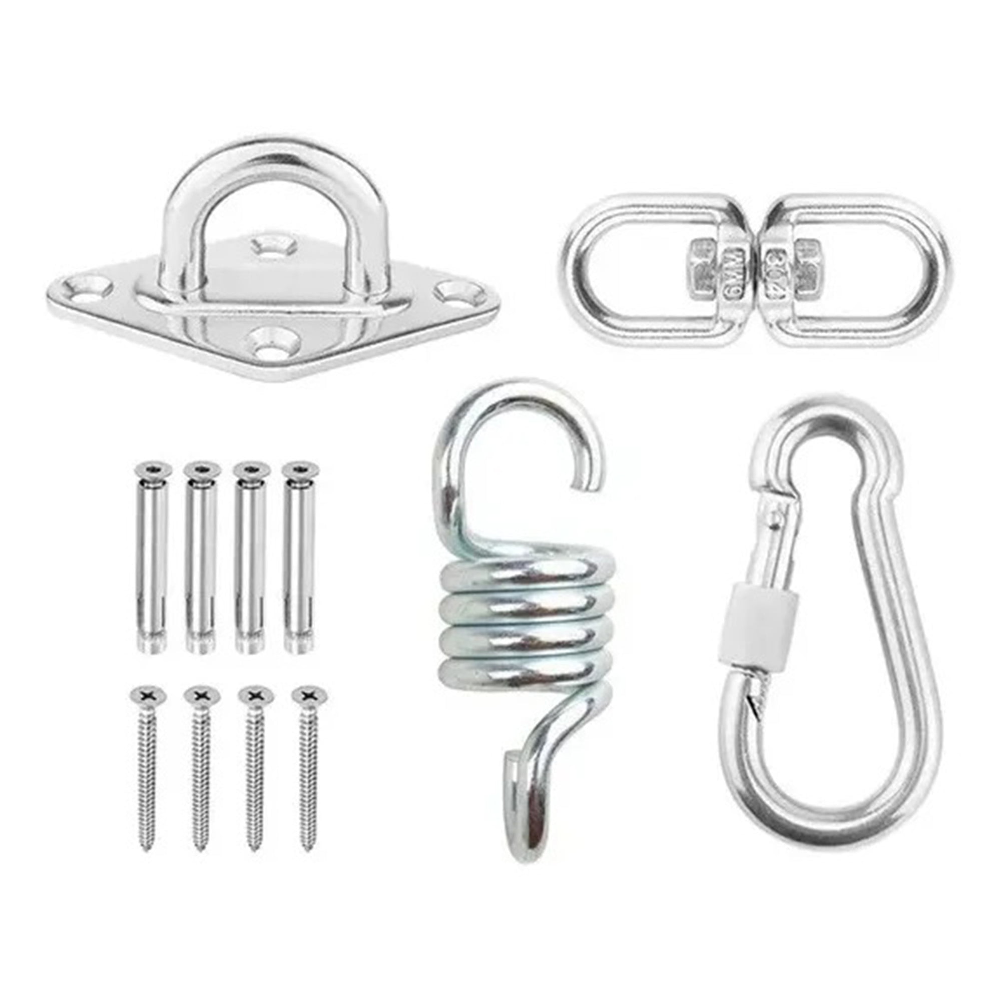 Genérica - Kit De Soporte Para Silla Colgante, Hamacas Columpios Etc. Acero Inoxidable 304 . Soporta Hasta 300kg