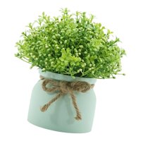 Magideal - Planta Artificial Maceta Orquídea Bonsái Decorativa Toque Realista Material Pp Sin Pérdida De Color Fácil Cuidado Adecuada Para Estante Oficina Baño M Olla Verde