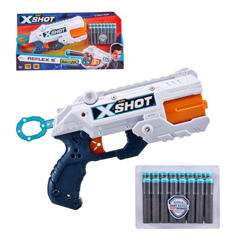 X-Shot - Lanzador Reflex 6 Con 16 Dardos