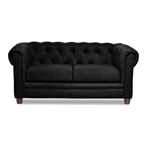 Latam Home - Sofa Florencia 2C Tela Velvet Negro