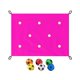 thumbnail image 4 of Juego De Construcción De Equipos Con Lona Perforada Para Trabajo En Equipo, 6 Pelotas De Poliuretano, Fiesta Cooperativa, Rosa Roja, 4 of 5