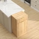thumbnail image 2 of 10-Gallon Woodgrain Tilt-Out Trash Can Cabinet with Wave-Textured Drawer & Pull-Out Bin - Multipurpose Kitchen/Bath Organizer in Oak Finish, 2 of 3