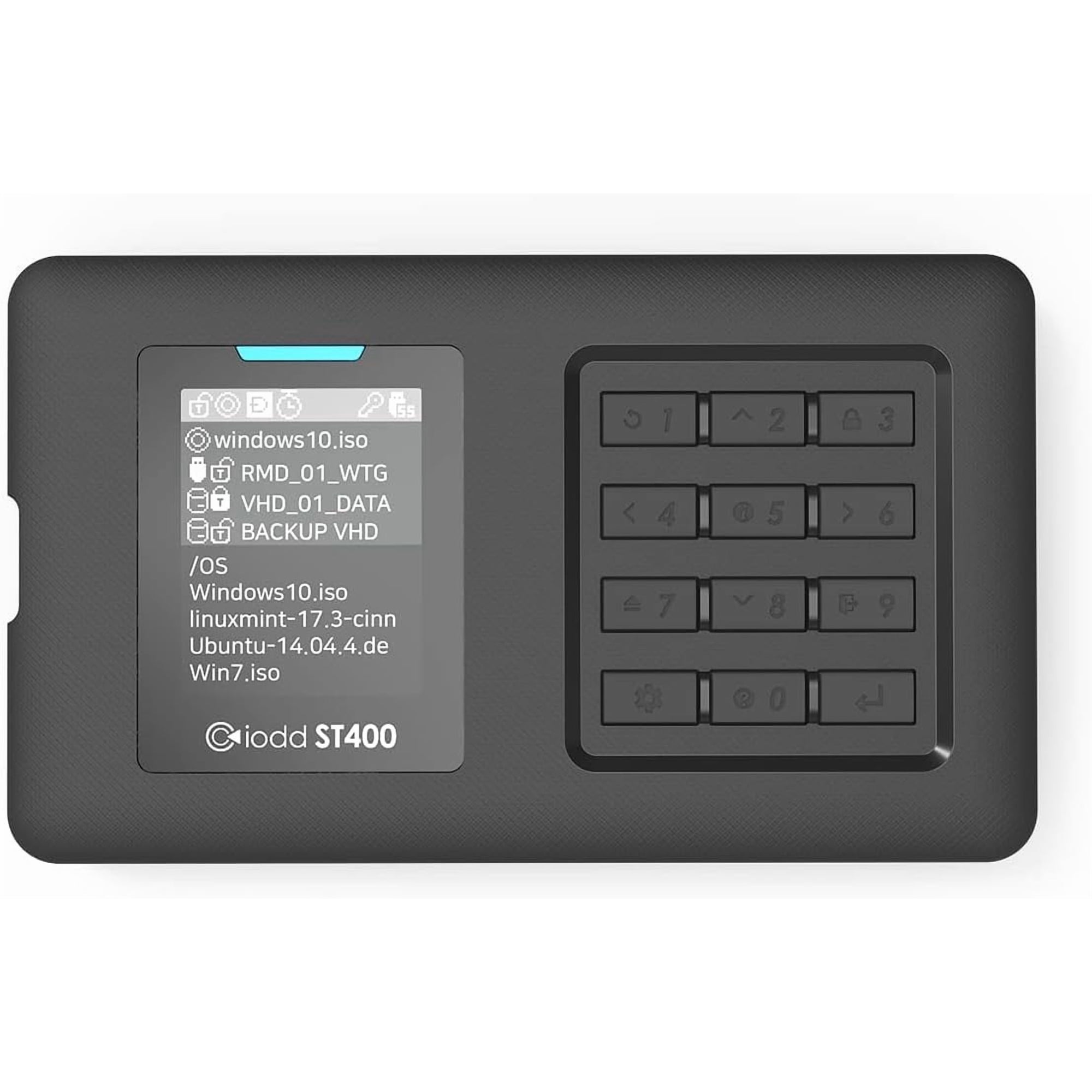 Carcasa Ssd Iodd St400 De 1 Tb Usb-c De 2,5 Pulgadas Con Cifrado Aes256