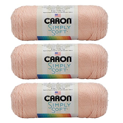 Hilo Caron Simply Soft Paquete de 3, 170 g Cada Uno, Acrílico