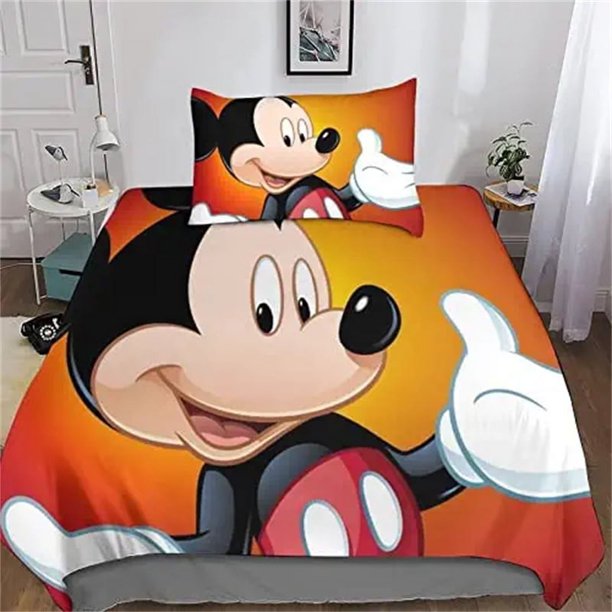Mickey Duvet Cover Bedding King Size Set Multi-Piece Set Home Sewing Room Decoration Pillowcase Quilt Cover