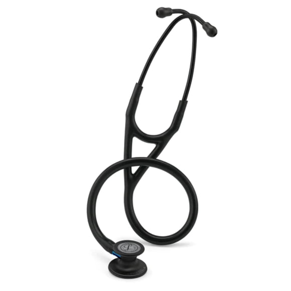 Fonendoscopio 3M™ Littmann® Cardiology IV Negro - Acabado Negro - Vástago Azul 6201