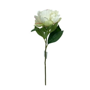 Corel - Peonia Blanca 45Cm Con Acabado Natural