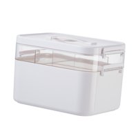 Magideal - Caja Médica Contenedor Estuche De Multifuncional Con Asa Caja De Almacenamiento De Gran Capacidad Doble Capa Para Coser Cosméticos 245 Cm X 165 Cm X 155 Cm
