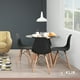 thumbnail image 2 of Comedor Mesa Eames Redonda Negra 100cm + 4 Sillas Eames Negras, 2 of 3