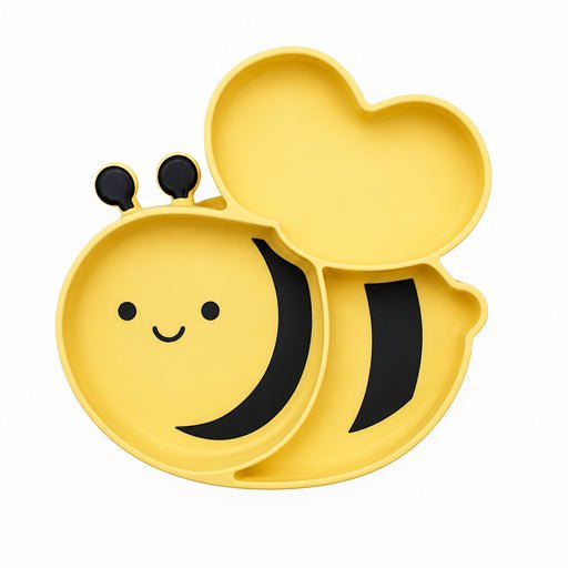 Plato de silicona con succión - Abeja
