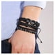 thumbnail image 2 of Pulsera de Cuero Negra Símbolo Infinito, 2 of 2
