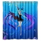 thumbnail image 1 of Cortina de ducha de Anime Kawaii Hatsune Miku, juego de cortina de baño con ganchos, tamaño 66 x 72 pulgadas, 1 of 3