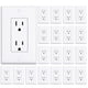 thumbnail image 1 of Receptáculo de pared ThUnderway Decorator, 15 A, blanco (paquete de 20), 1 of 7