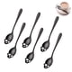 thumbnail image 2 of Juego de 6 cucharas de acero inoxidable 304 para mezclar café y té, elegante diseño de calavera, cuchara de café, cuchara de hueso para postre, vajilla para Navidad y Halloween., 2 of 8