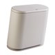 thumbnail image 3 of Cubo De Basura Del Hogar Del Bote De Basura De Plástico De Tipo Ovalado Con Tapa Gris, 3 of 4