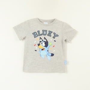 Polera Manga Corta Niño Lentejuelas Reversible Gris Bluey