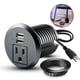 thumbnail image 1 of Enchufe Power Grommet para mesa de escritorio con orificio USB de 2.4 pulgadas 2A, 1 of 7