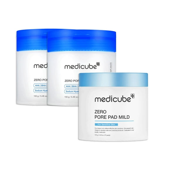 Toner Pads medicube Zero Pore Pads 2.0 (2 unidades) y Mild 2.0 (1 unidad)